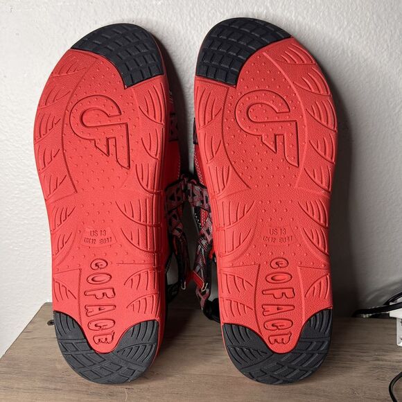 COFACE Men's Size 13 Slide Sandals with Arch Support Removable Ankle Strap NWT - Picture 5 of 9